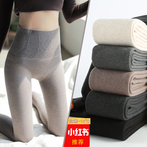 
High-waisted leggings for women in spring and autumn thin pantyhose wearing thickened velvet autumn pants on the outside and step on the feet and abdomen warm cotton pants in winter