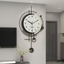 Minimalist Clock Wall Clock for Living Room 2025 New Model Modern Simple Stylish Elegant Light Luxury Internet Celebrity High-End Wall-Mounted Clock
