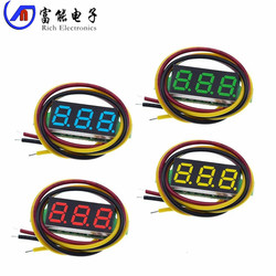 0.28-inch Ultra-small Digital Dc Voltmeter Digital Display Two-wire Three-wire Dc0-100v Battery Voltmeter