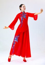 Original Style, Hello Motherland Dance Costume, New Classical Dance Performance, Chinese Dance Skirt Pants, Elegant and Ethereal, Adult Performance