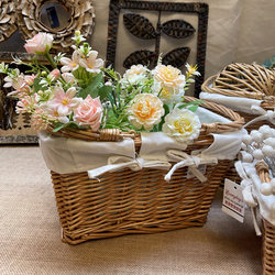 Wicker Storage Basket with Handle, Shopping Basket, Rattan Fruit Basket, Hand-Held Basket, Vegetable Basket, Outdoor Picnic Storage Basket, Egg Basket