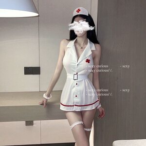 Nurse uniform cosplay underwear nurse uniform short skirt large size uniform female anchor clothing pure desire