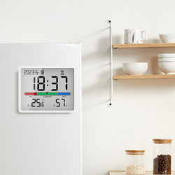 Fridge Magnet Clock Desktop Electronic Temperature and Humidity Meter Alarm Clock Mother and Baby Household Electronic Wall Clock Kitchen Clock