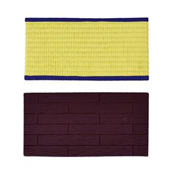 Zakka Miscellaneous Goods Japanese Style Tatami Retro Floor Tiles Miniature Scene Dollhouse Accessories Small Ornaments Resin