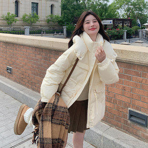 
Spot 2025 Winter White Duck Down Women's Boutique Down Jacket Zippered Hooded Casual Jacket