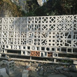 Chengdu Courtyard Wall Decorative Flower Window Cement Lattice Window Hollow Flower Brick Hollow Brick Chinese-Style Antique Fence Window Flower Brick Carving