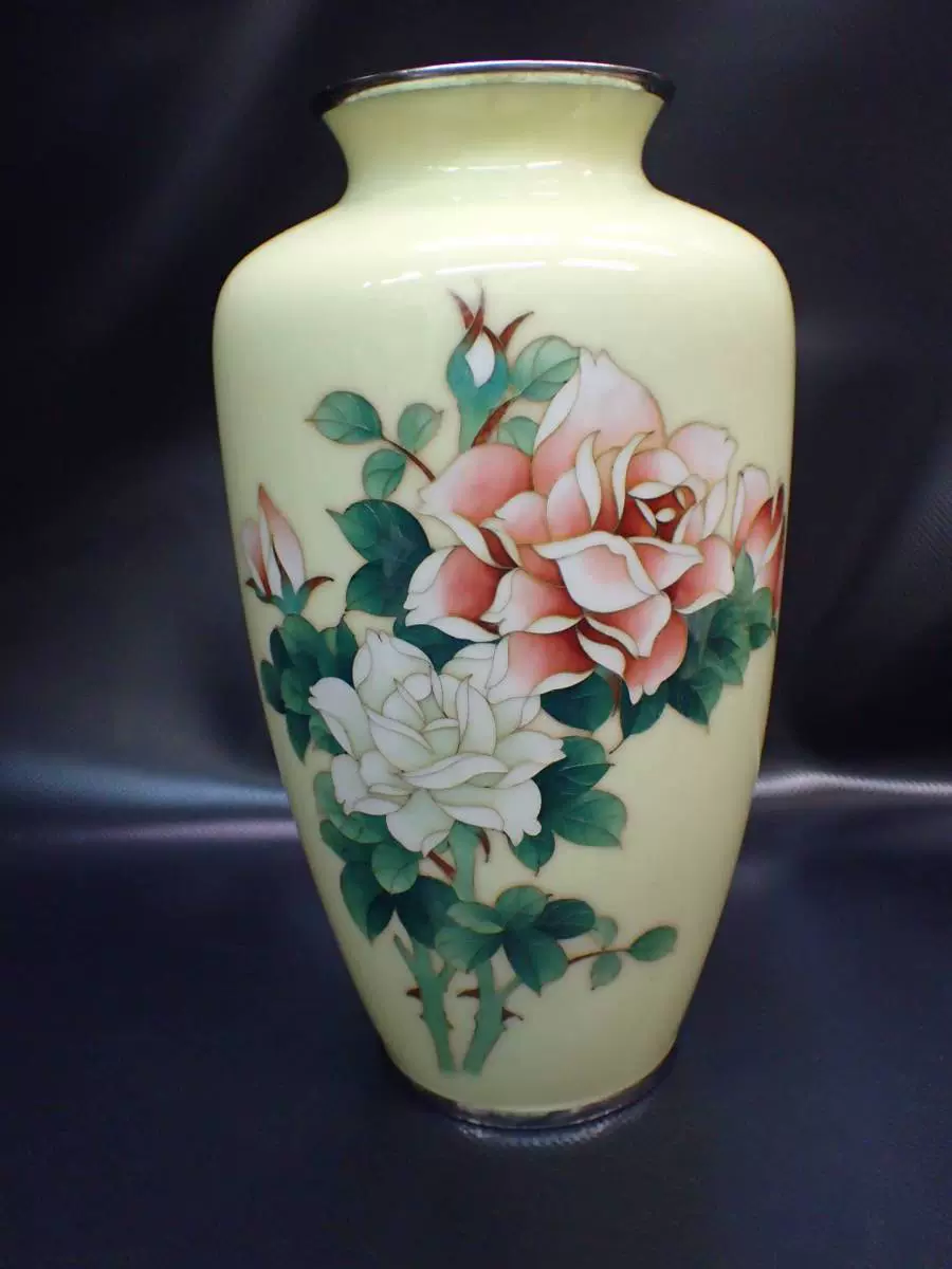 花瓶 七宝 菊花柄 安藤七宝店 定価の1/3! 【公式通販】