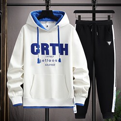 Teenagers' Spring and Autumn Hooded Sweatshirt Boys' Jacket Junior High School and High School Students' Handsome Big Boy Men's Trendy Suit