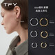 Plain ring earrings for women circle ear buckles 2025 new hot style fashion style high-end earring circle metal earrings