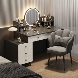 Dressing Table with Solid Wood Core, Modern Bedroom Simple Design, 2024 New Model, Integrated Chest of Drawers, Light Luxury, High-End Feel, Master Bedroom