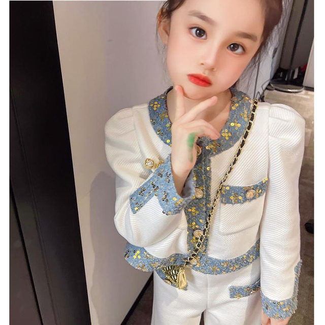 Girls Celebrity Princess Suit 2024 New Korean Version Children's Spring ...