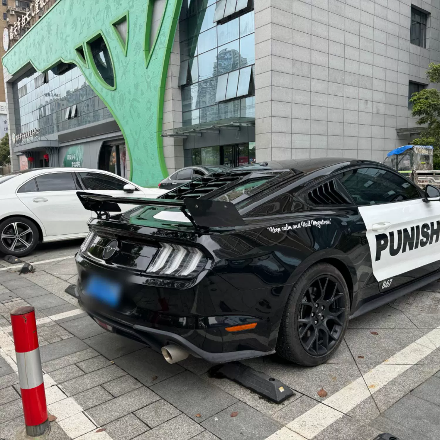 mustang车贴变形金刚5车野马路障全车改色膜贴纸车身装饰拉花