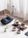 Ông Nanshan Cảnh Khô Kung Fu Bộ Trà Du Lịch Túi Bảo Quản Di Động Cốc Nhanh Ngoài Trời Trà Uống Thiết Bị ấm trà đạo Trà sứ