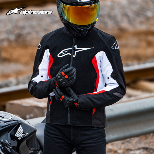 Alpinestars メンズ Viper V2 Air オートバイジャケット ブラック/ホワイト L Alpinestars Viper V2 Air Motorcycle Jacket Black White Size 2XL XXLarge New