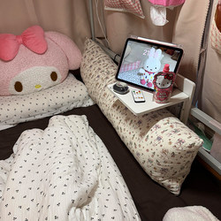 Foldable Bedside Table for College Dormitory Beds, Small Computer Desk for Upper and Lower Bunk Beds, Small Desk for Dormitory