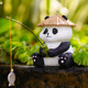 Creative panda fishing tank aquarium decoration Chinese -style rockery flowing water heater fish pond water absorption stone booster landscape ornament
