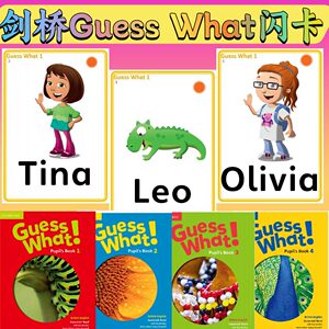 
Cambridge Guess What flash card primary school children's English plastic word card teaching flash card teaching aids