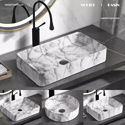 Countertop Basin Nordic Style Countertop Basin Bathroom Washbasin Single Basin Balcony Small Size Washbasin Household Washbasin