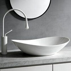 German Creative Countertop Washbasin Ceramic Washbasin Single Basin Art Washbasin Wash Basin Yuanbao Basin Sink