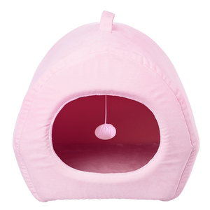 Cat nest warm in winter cat semi-enclosed house in winter can be detached and washed dog kennel bed in four seasons general pet supplies
