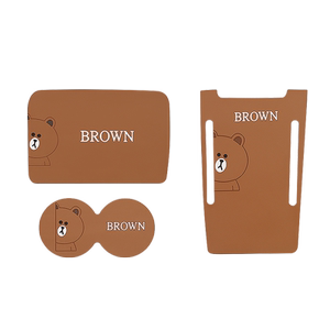 
BYD Dolphin special water coaster door slot storage mat car center console modified interior supplies cartoon decoration