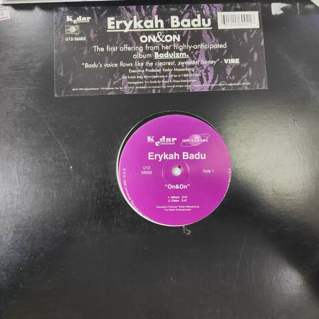 On&On Erykah Badu レコード - 洋楽