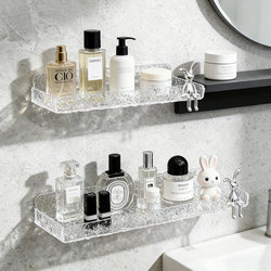 Bathroom Storage Rack, Toilet Shelf, Wall-Mounted Storage Rack, No-Drill Wall-Mounted Bathroom Storage Rack