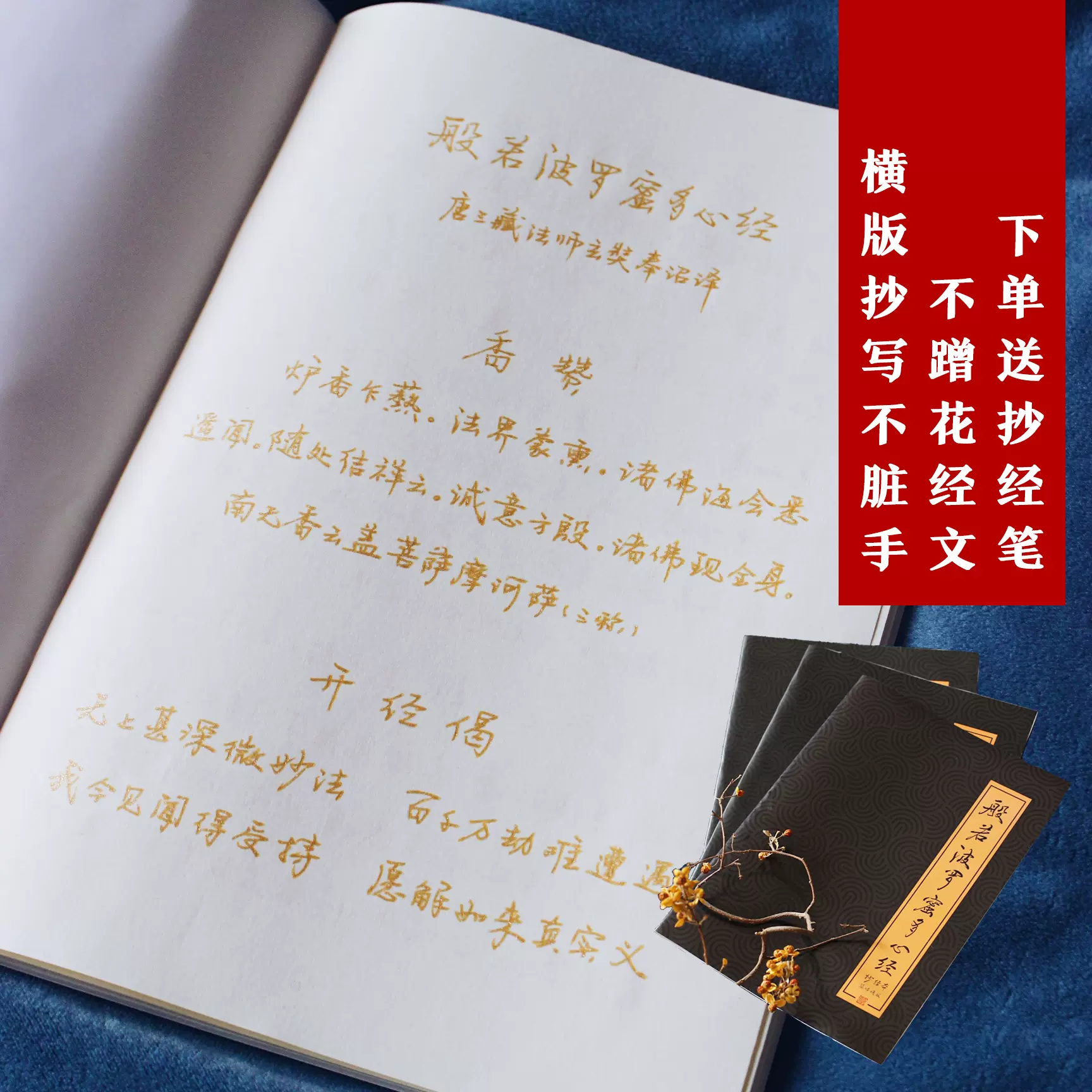 笔下修心21天手写横版金笔硬笔练字静心