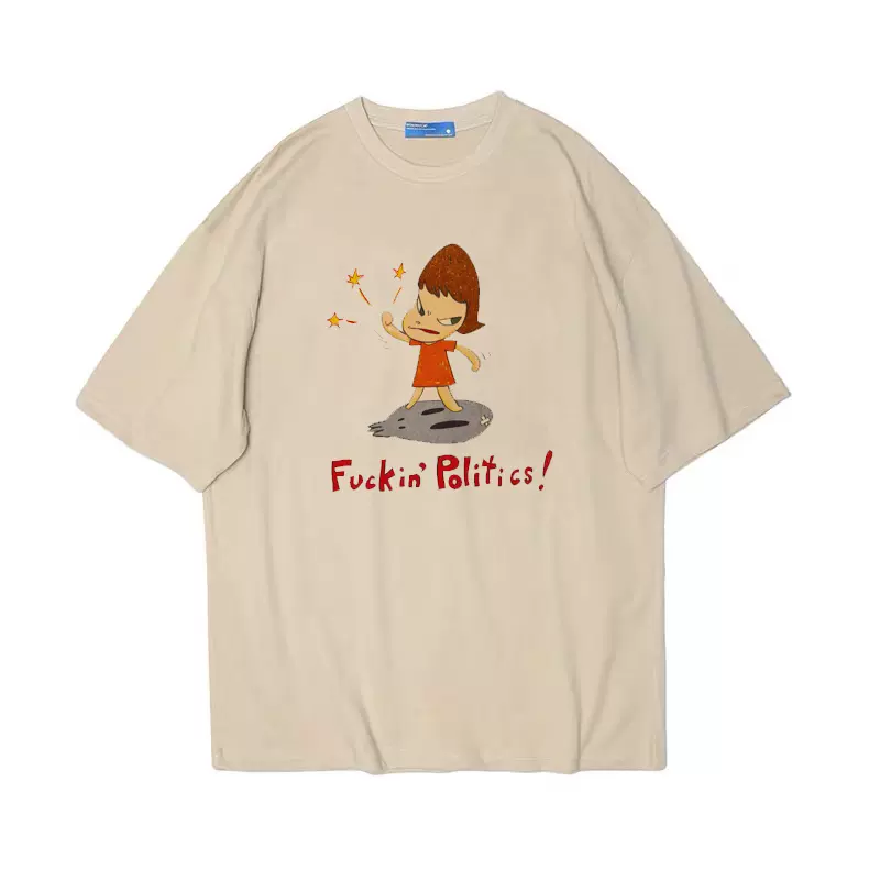 日本艺术家奈良美智NARA娃娃大头小女孩男女T恤日系tee shirt-Taobao