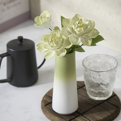 Jingdezhen Ceramic Flower, Simulated Handmade Ceramic Peony Flower, High-End Luxury, Light Luxury, High-End Living Room Vase Decoration Gift