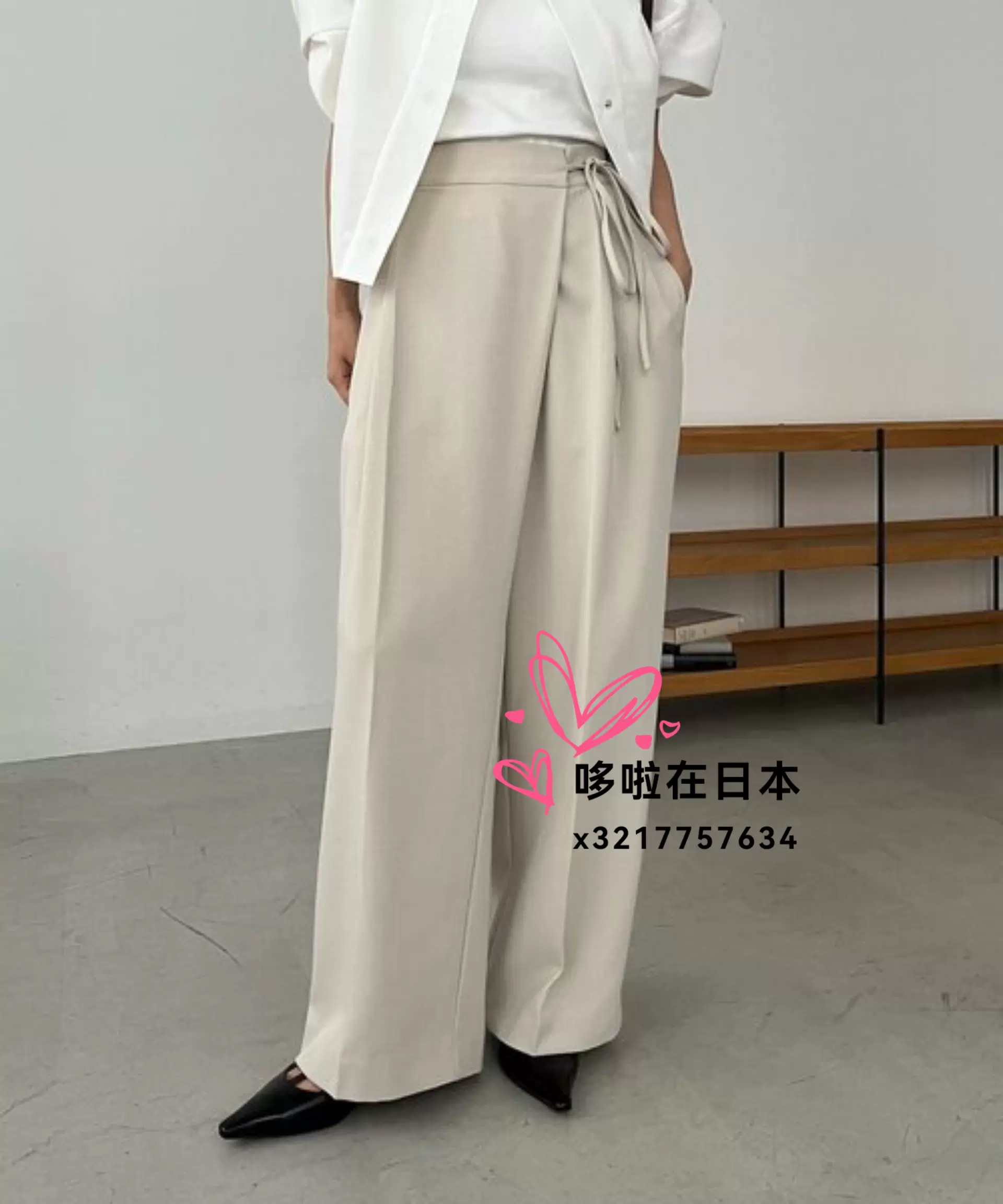 eaphi wrap design button slacks ☆EAPHI WRAP DESIGN BUTTON SLACKS