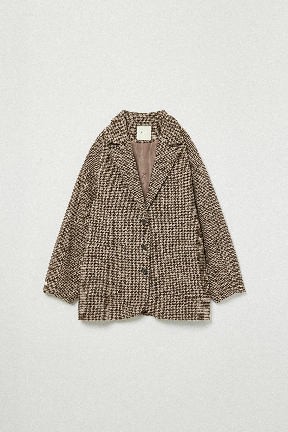 日本代购拼邮包税eaphi 短外套CURVE CUT LINE JACKET