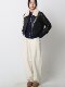 European retro launch cotton pyramid water mink wool leather jacket 2024 Winter short white goose velvet down jacket female
