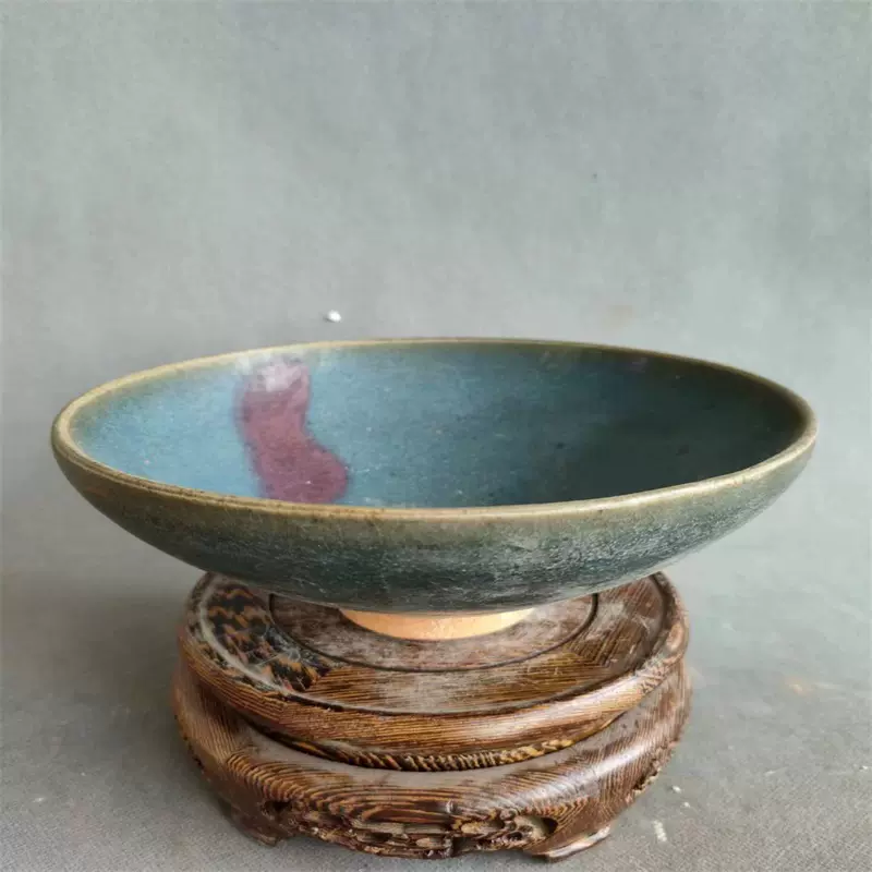 古陶磁 中国古玩 耀州窯？ 青磁 唐草文瓶