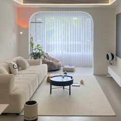 Plain Carpet for Living Room, Light Luxury, High-End Solid Color, Imitation Wool, 2025 New Model, Sofa Floor Mat, Home Bedroom Bedside Rug