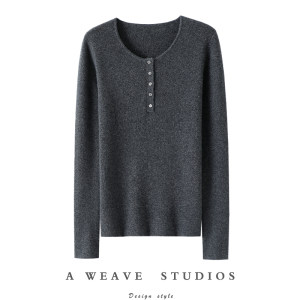 
The temperament is so good to wear ~ 100% pure cashmere sweater for women with round necks in autumn and winter