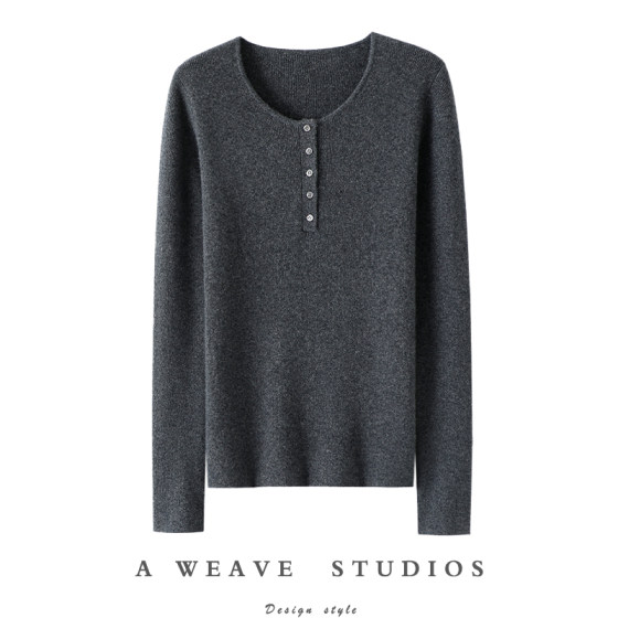 
The temperament is so good to wear ~ 100% pure cashmere sweater for women with round necks in autumn and winter