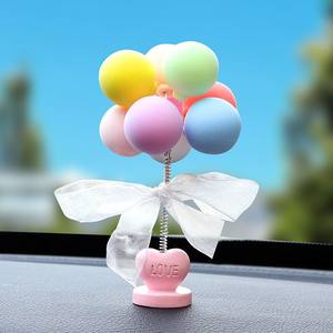 Internet celebrity confession air balloon car ornament car cute creative girl cartoon interior decorative supplies center console
