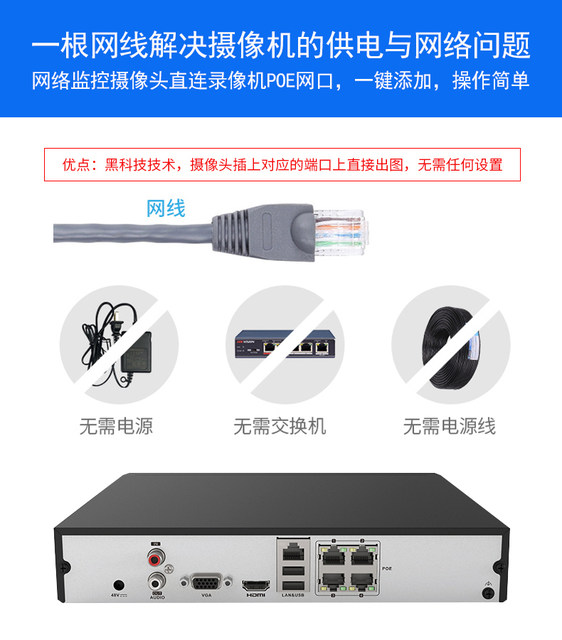 DS-7804/7808N-Q1/P Hikvision POE network hard disk surveillance recorder 7816N-Q2/16P