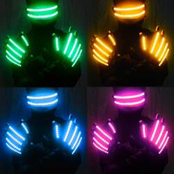 American Bar Led Laser Gloves Glasses Gogo Performance Costume Atmosphere Interactive Dance Performance Glowing Gloves