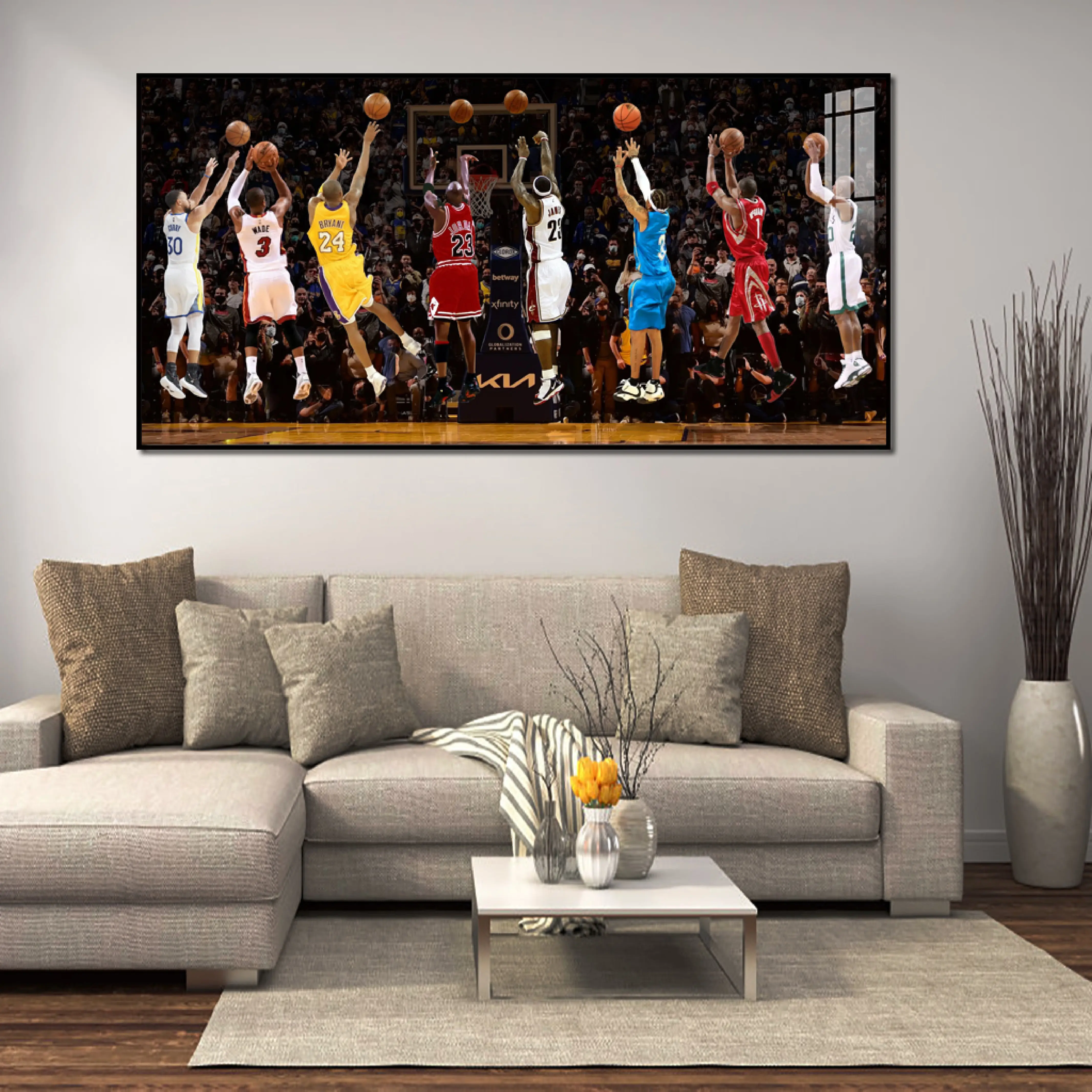 Quadro Escultura de Parede Releitura Jogador de Basquete K - Camicado