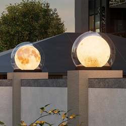 Solar energy headlights simple modern moonlight outdoor courtyard waterproof landscape lights new bubble lawn light