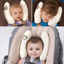 Children's car safety seat head pillow baby new A newborn neck pillow stroller head fixed protection pillow