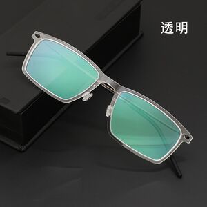 
Ultra-light pure titanium glasses frame h Linde Baichuan glasses frame 6544 retro nylon frame screw-free myopia glasses frame