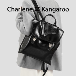【Xiangnai'Er】Original College-Style Large-Capacity Backpack for Women, Niche High-End Black Commuter Travel Backpack