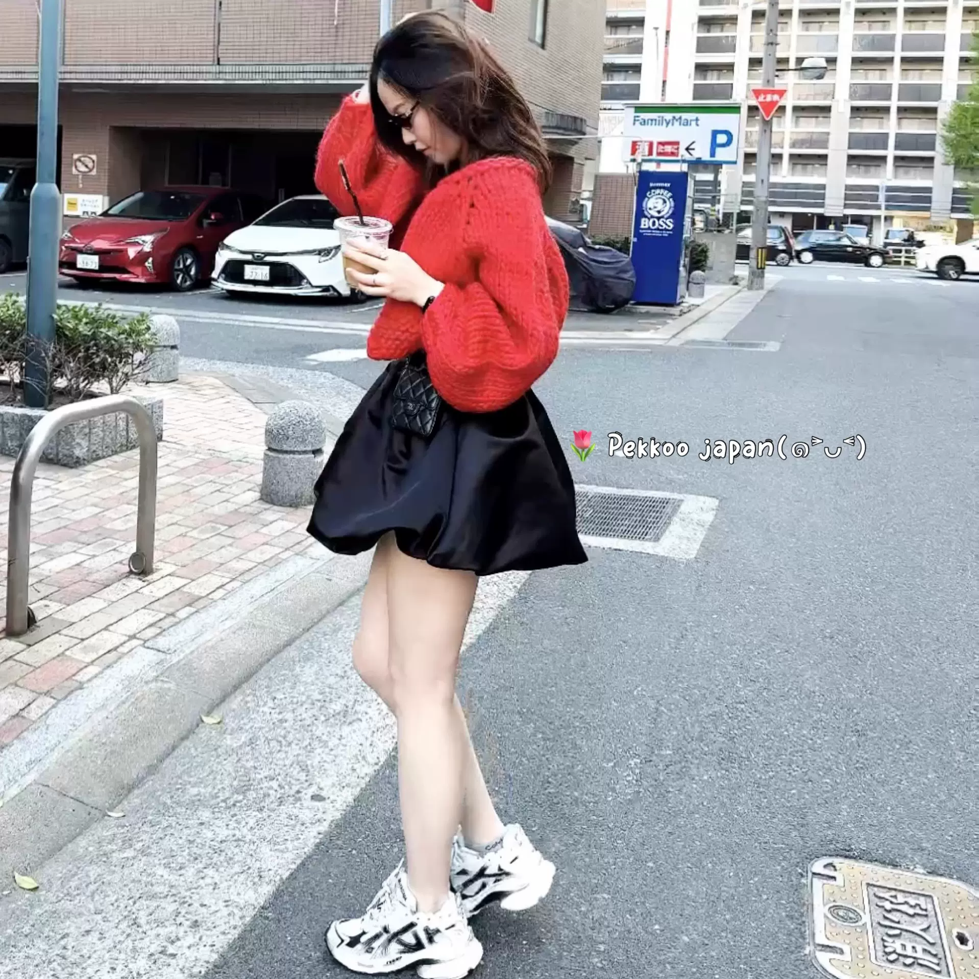 田中みなみ CLANE V NECK KNIT トップス SAX サイズ2 V NECK KNIT