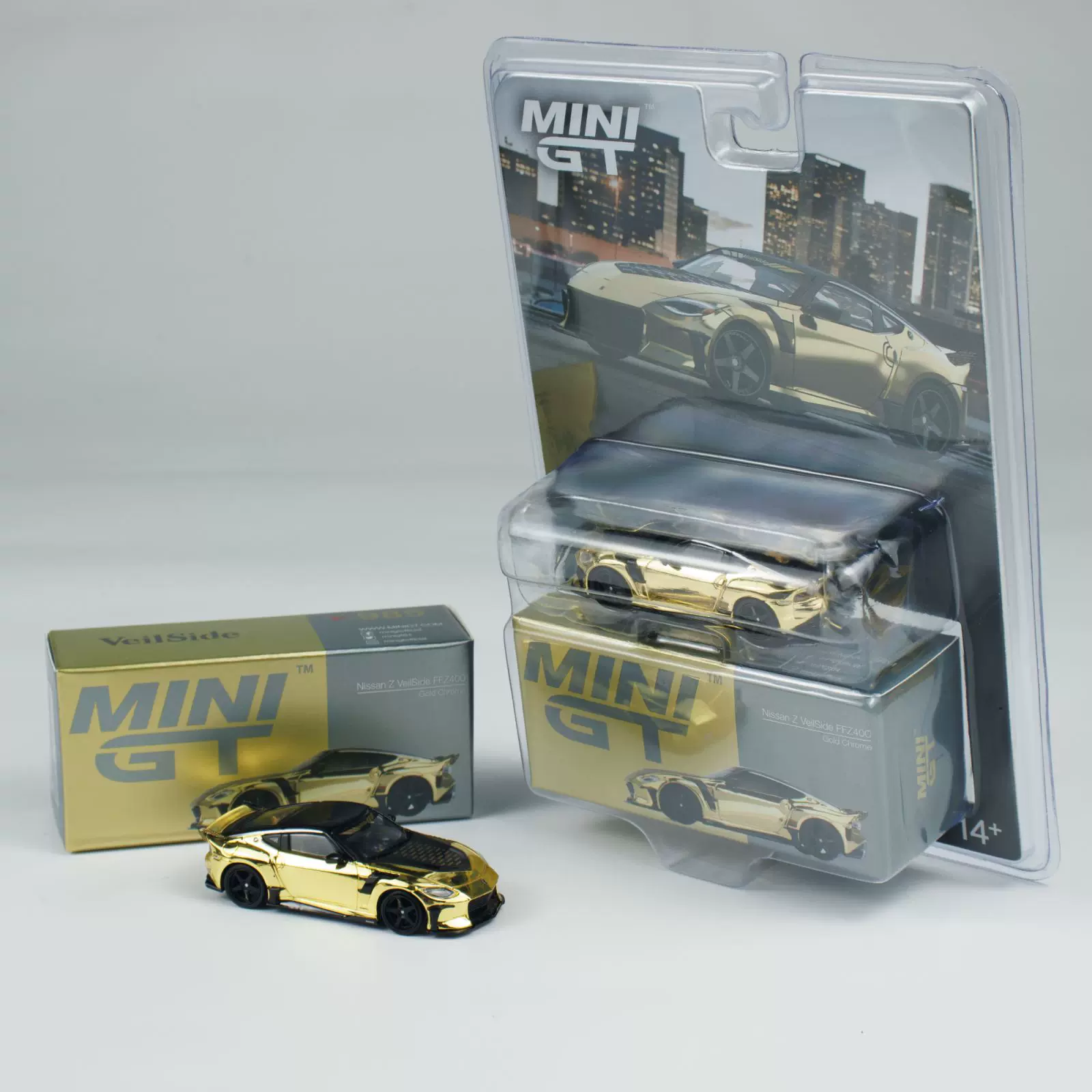 ミニカー MINI GT No64 MINIGT In Stock 985 1:64 Nissan Z VeilSide FFZ400 Gold