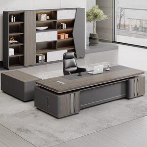 
Boss desk office desk chair combination simple modern president desk leader light luxury office furniture manager large desk