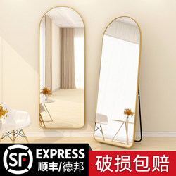 Full-Length Mirror, Floor Mirror, Home Use, Girls' Bedroom, Wall-Mounted Dressing Mirror, Trendy ins Style, Wall-Hanging Fitting Mirror, Large Mirror