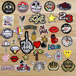 
2024 cloth patch fashionable new style down jackets clothes patch patch cloth jeans badge repair hole embroidery patch